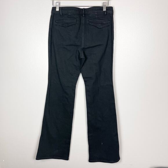 Wilfred Free Aritzia Vienne Pant Low Rise Flare Leg Jeans woman’s size 6 black - Picture 5 of 9